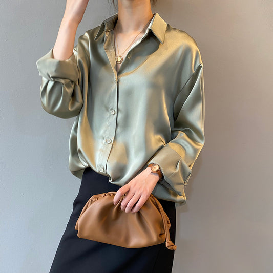Korean Style Solid Color Double Shirt - Autumn Collection